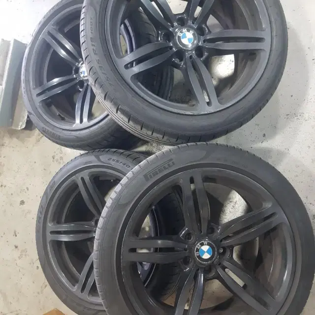 19인치 정품 bmw e60 m5 e63 m6 순정167m블랙단조휠타이어