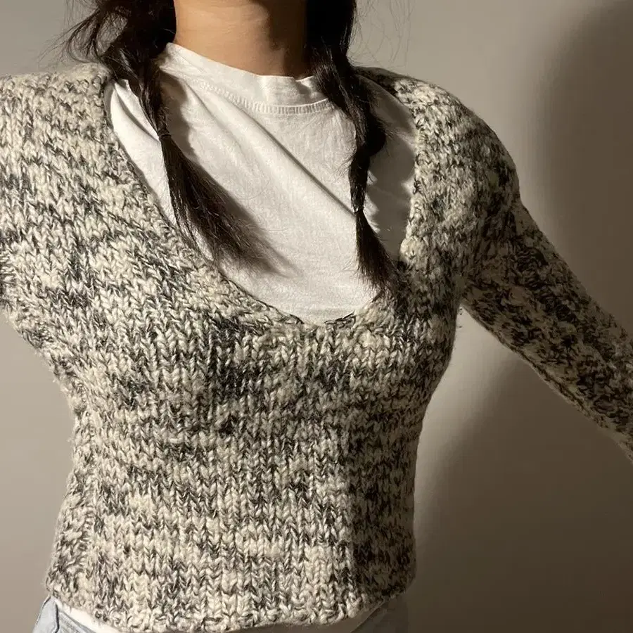 vintage v neck knit