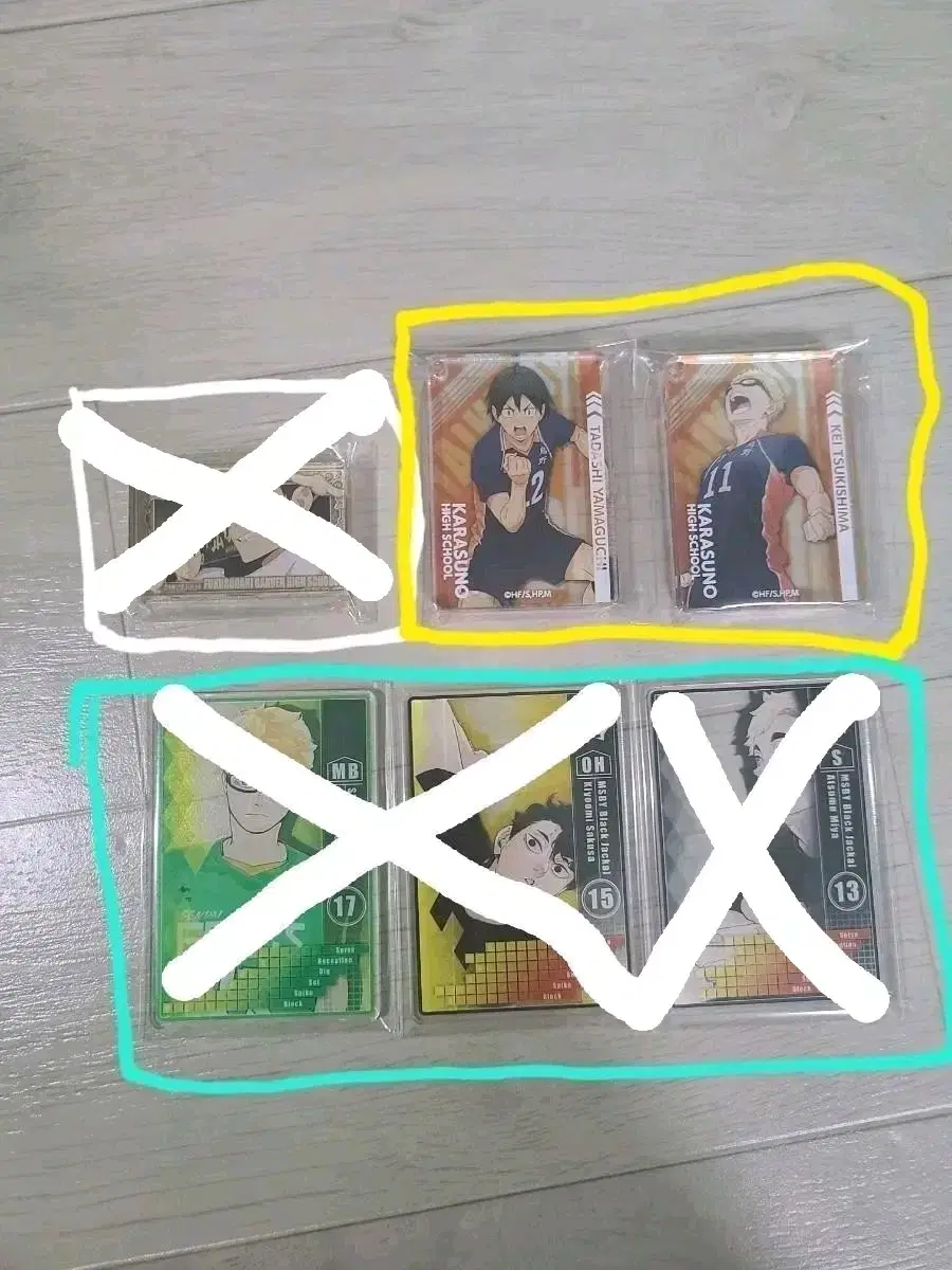 Haikyuu acrylic Acrylic Block Tsukishima Yamaguchi