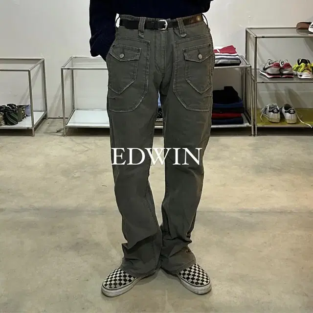 EDWIN 에드윈 y2k 빈티징워싱 카고팬츠