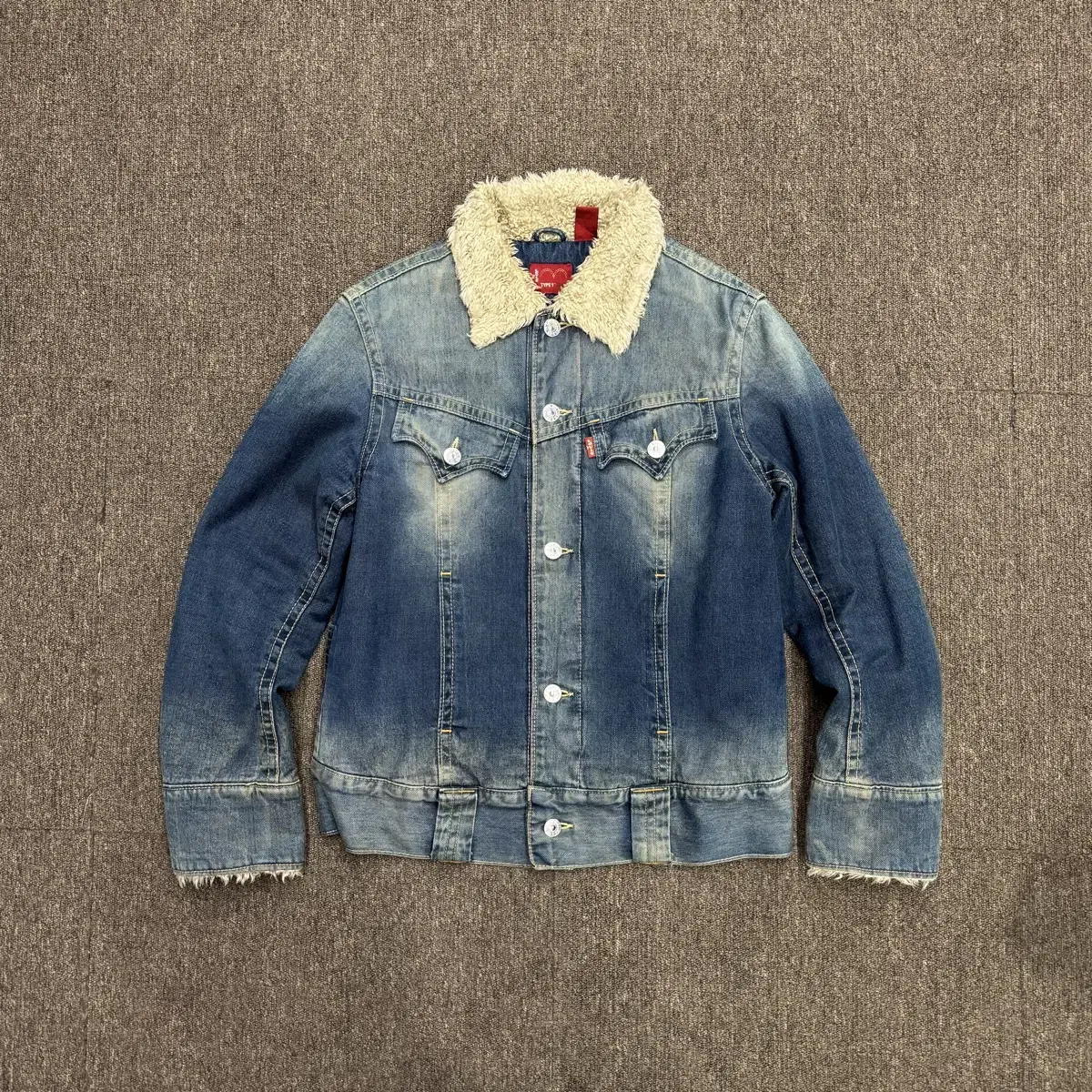 [L] Levi's Type One Sherpa Denim Jacket