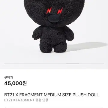 BTS 굿즈) Bt12x프라그먼트doll TATA m사이즈입니다. | 브랜드 중고