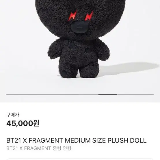 (BTS 굿즈) Bt12x프라그먼트doll  TATA m사이즈입니다.