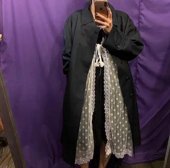 Burberry navy trenchcoat