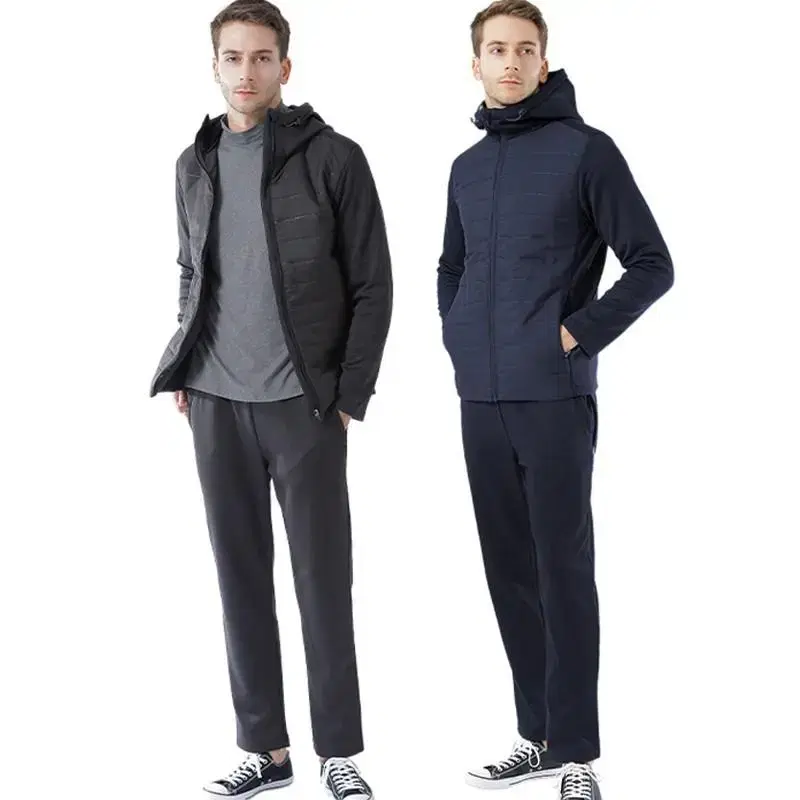 Men'sWool Padded JacketPants Set