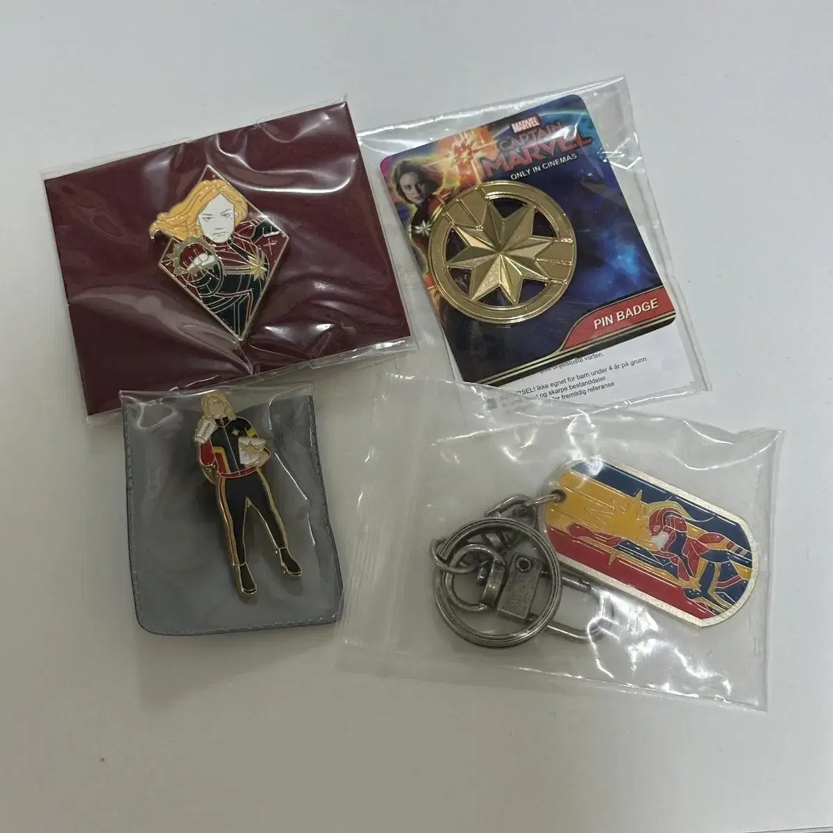 Captain Marvel Badges & Keyrings in Bulk