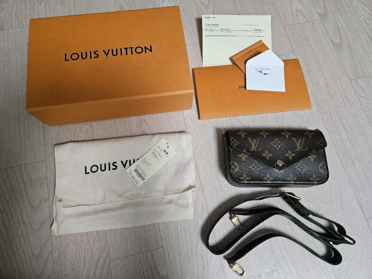 Genuine Louis Vuitton Felicie Strap & Go Bag