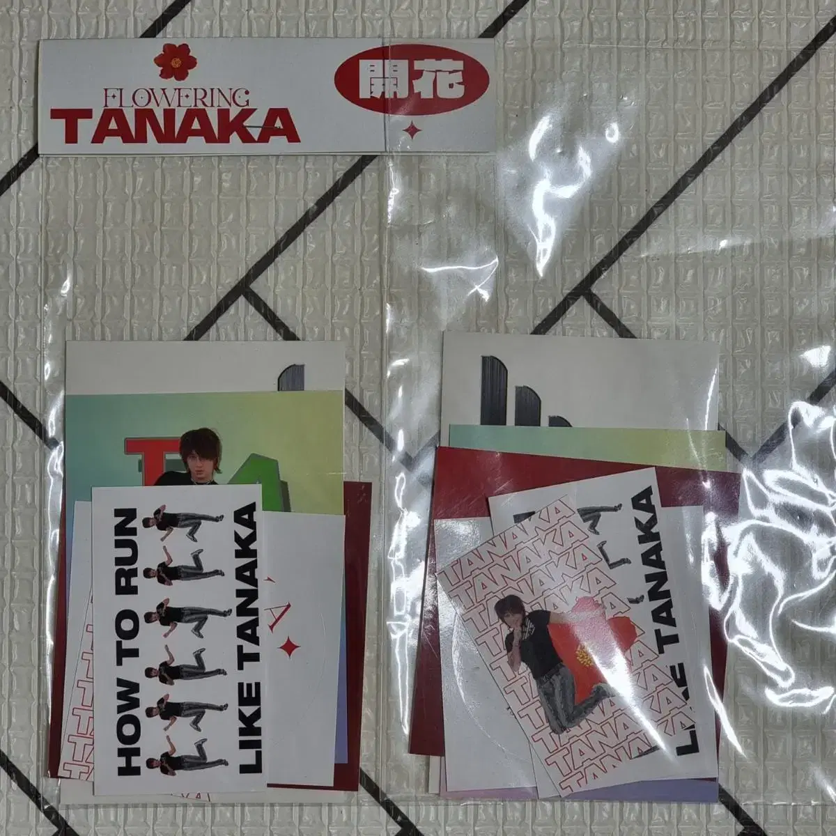 Tanaka goods (stickers, cable ties, photo kards) for sale!