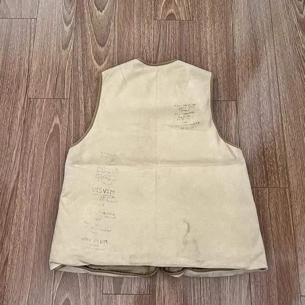 VISVIM 21AW TANA DEERSKIN DOWN VEST