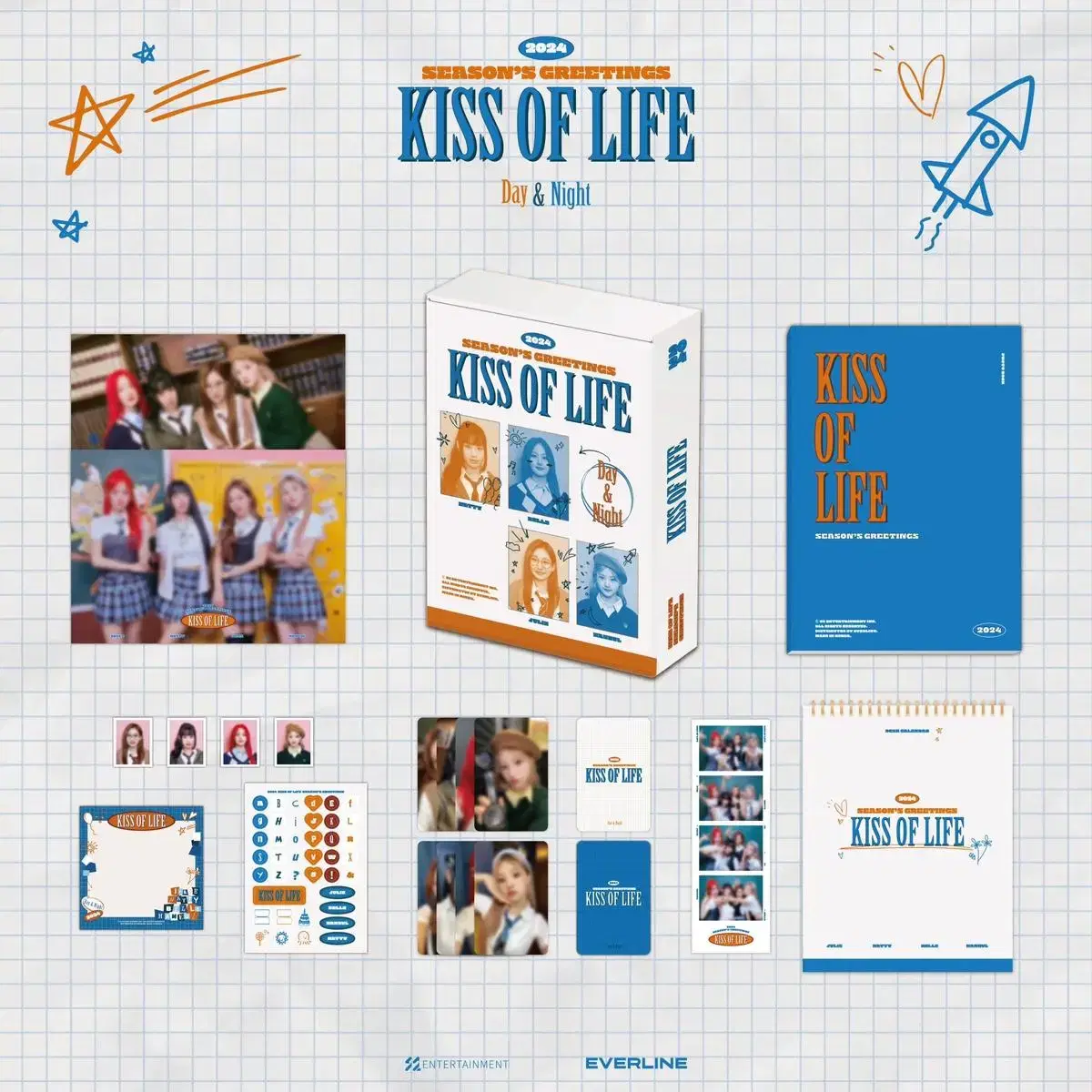 Kiss of Life 2024 season's greetings wts sell unsealed