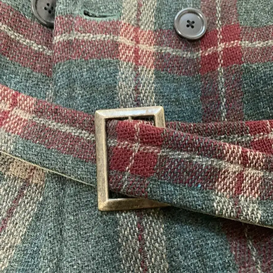 더블알엘 울 체크 피코트 RRL wool check pea coat