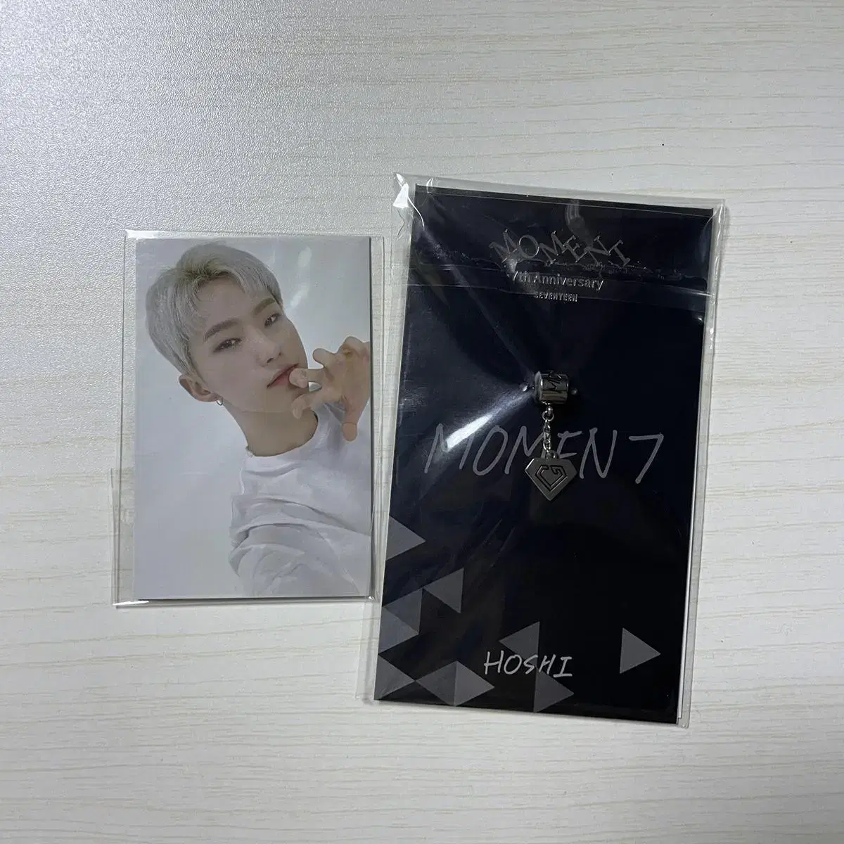 Seventeen hoshi 7th Anniversary Bracelet Charm Photocard