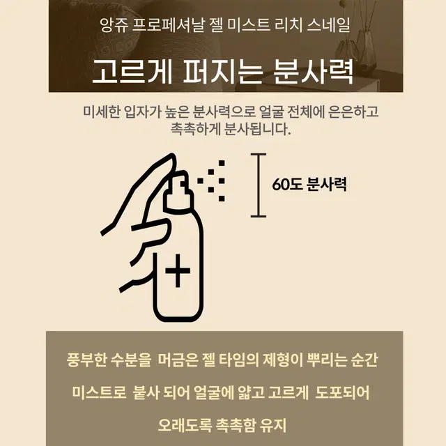 ANJO 앙쥬 프로페셔날 젤 미스트 리치 스네일130ml/진설5종1개