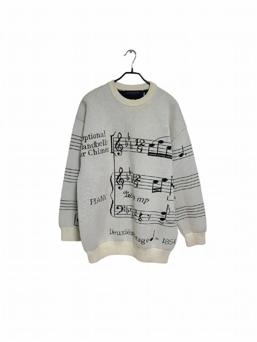 Louis Vuitton Musical Notes Intarsia Overfit Knit