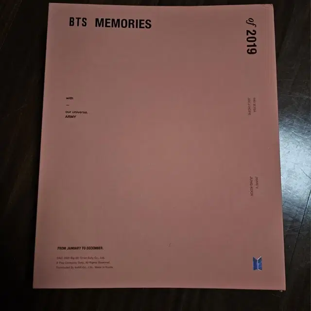 방탄소년단 2019 메모리즈 포토북, DVD 방탄 양도