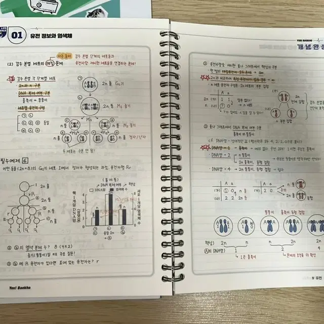 [특가][새상품] 백호 생명과학1 생명 문제집 기출 서브노트 개념