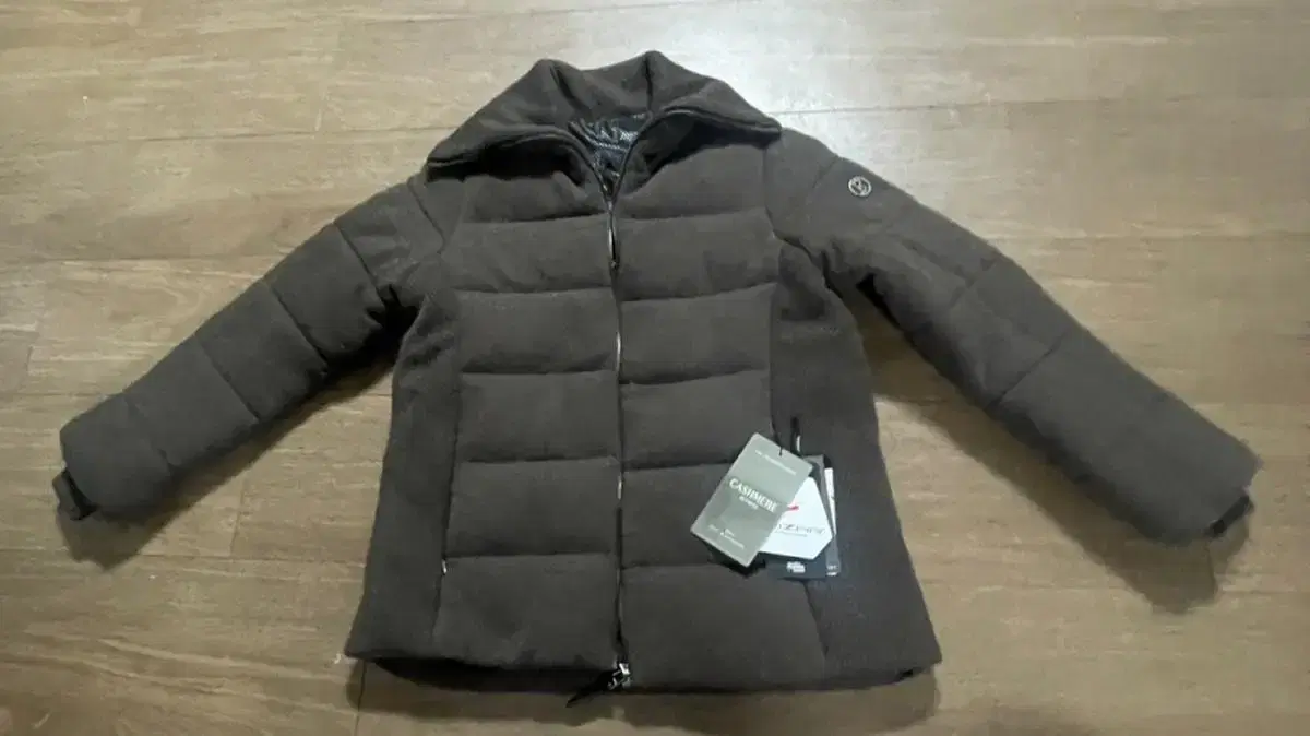 Cashmere padded jacket