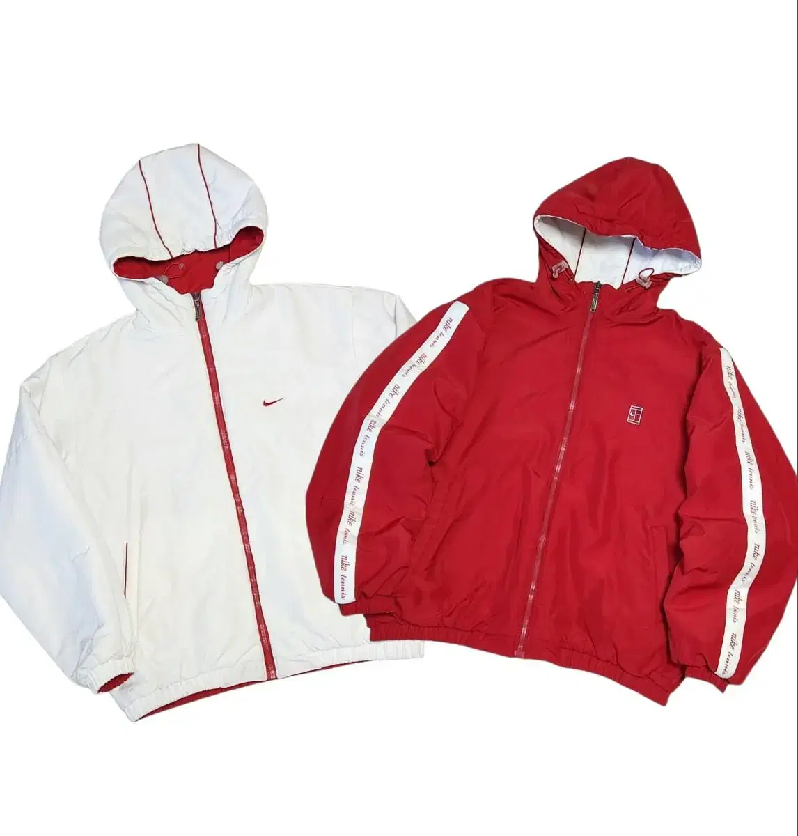 Nike Tennis Logo Reversible Reversible Sideline Old School Windbreaker Jacket