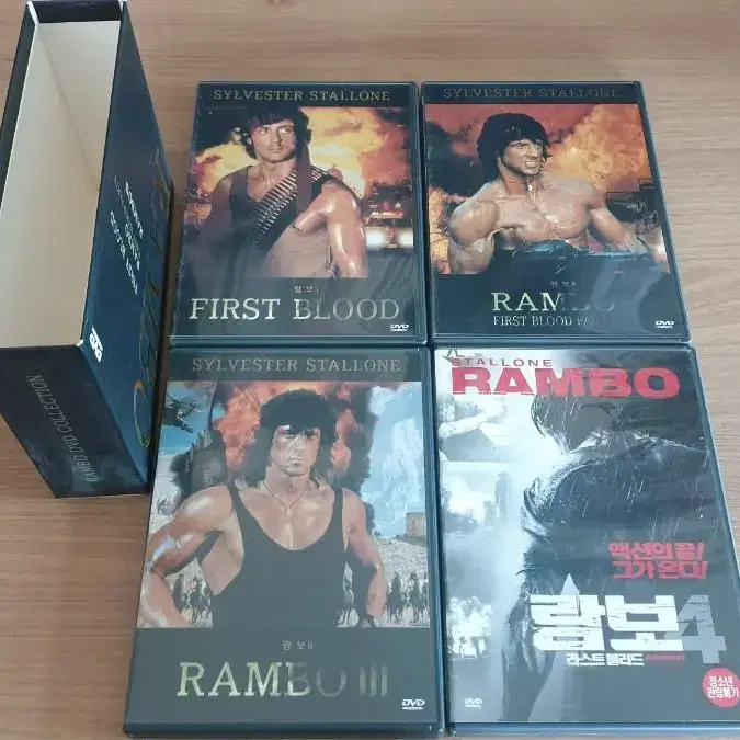 (민트급) RAMBO 람보 1~4편. 록키3. 코브라 dvd