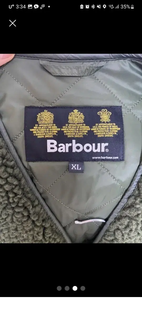 Barbour Fleece Reversible Vest Vest in Khaki