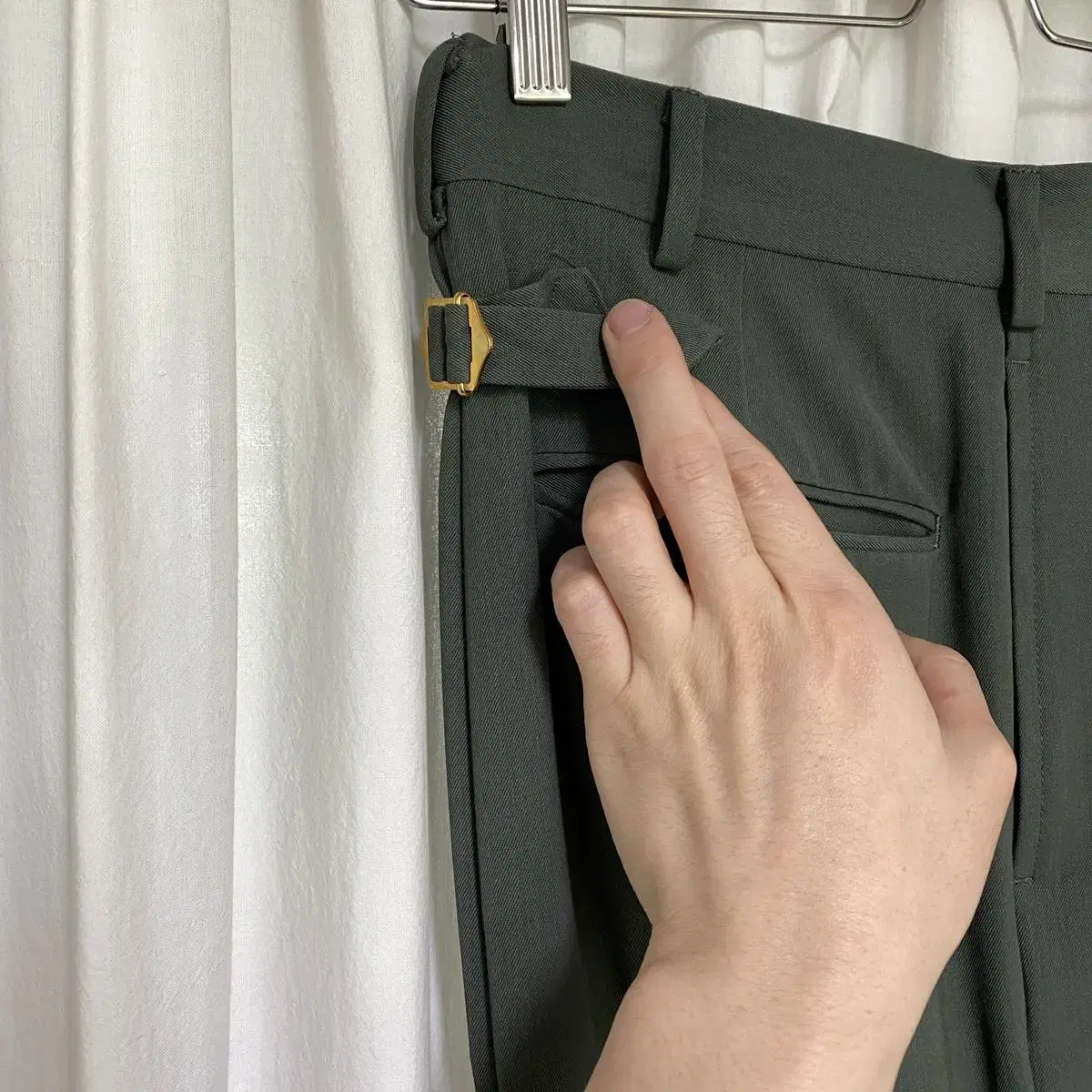 [32] J.Press 21/FW Mos Green Slacks