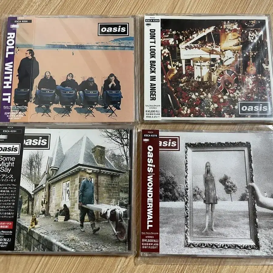 오아시스 Oasis 1집 2집 3집 일본 한정판 싱글CD 모음