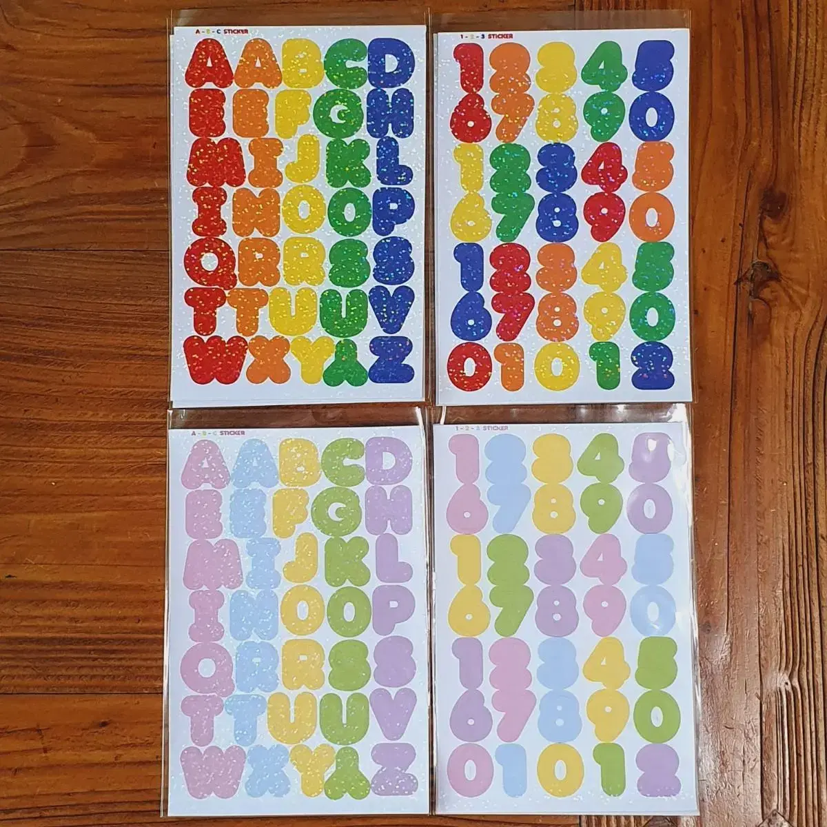 LoveThings Number Stickers Alphabet Stickers Seal Stickers