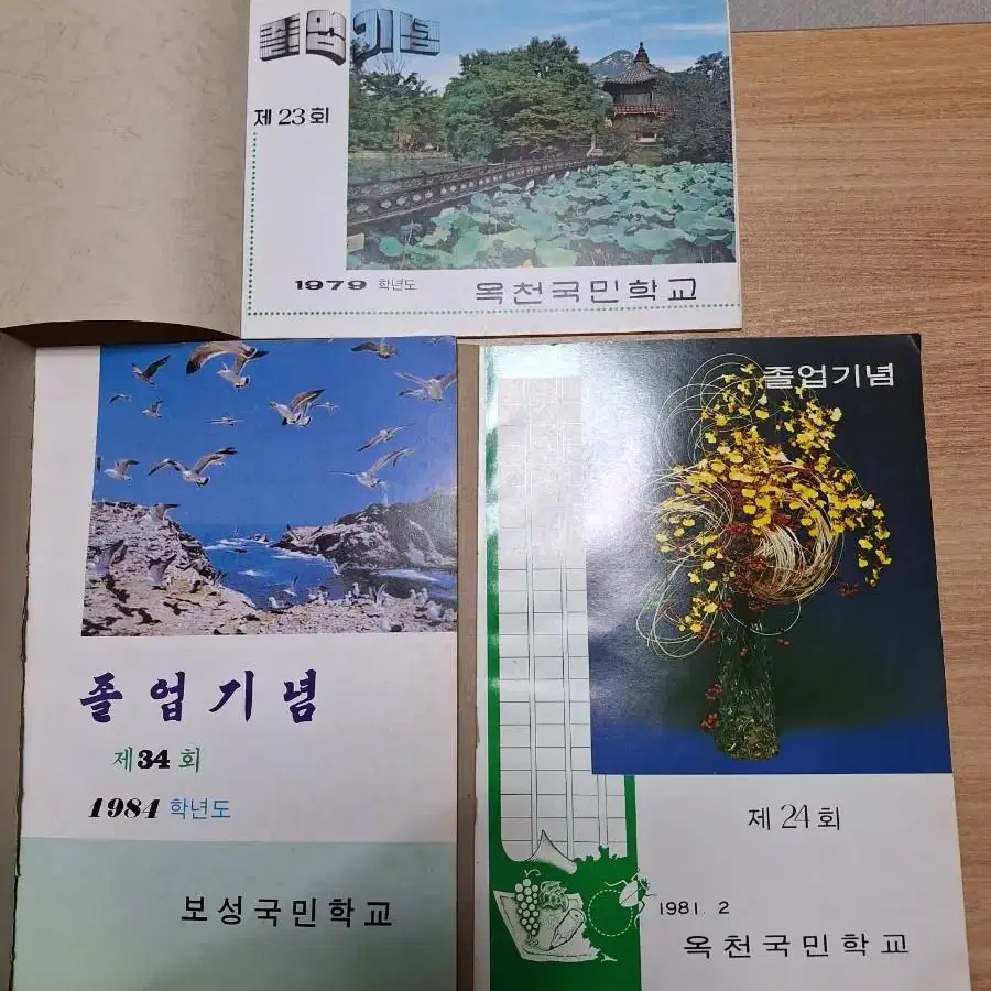 근대사 수집 자료 추억의 국민학교 졸업 앨범 11개