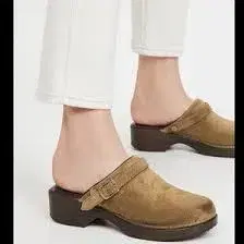 리던 스웨이드 클로그 re/done 70s classic clog