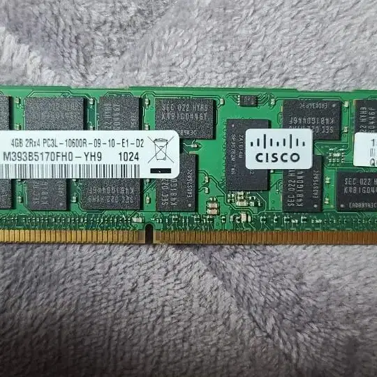 서버 전용 ECC메모리 DDR3l 4GB