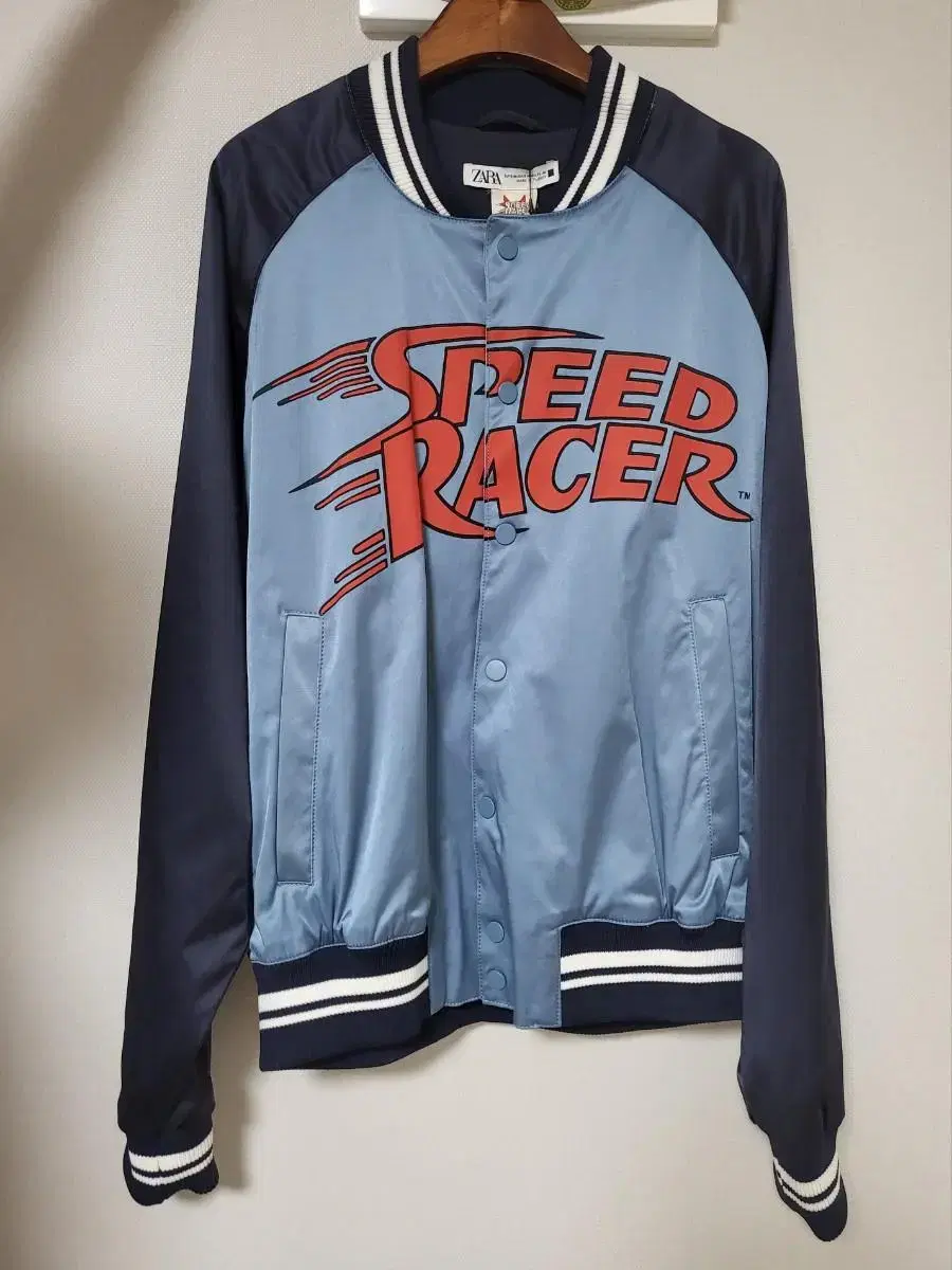 Zara Graphic Bomber Jacket Speed Racer