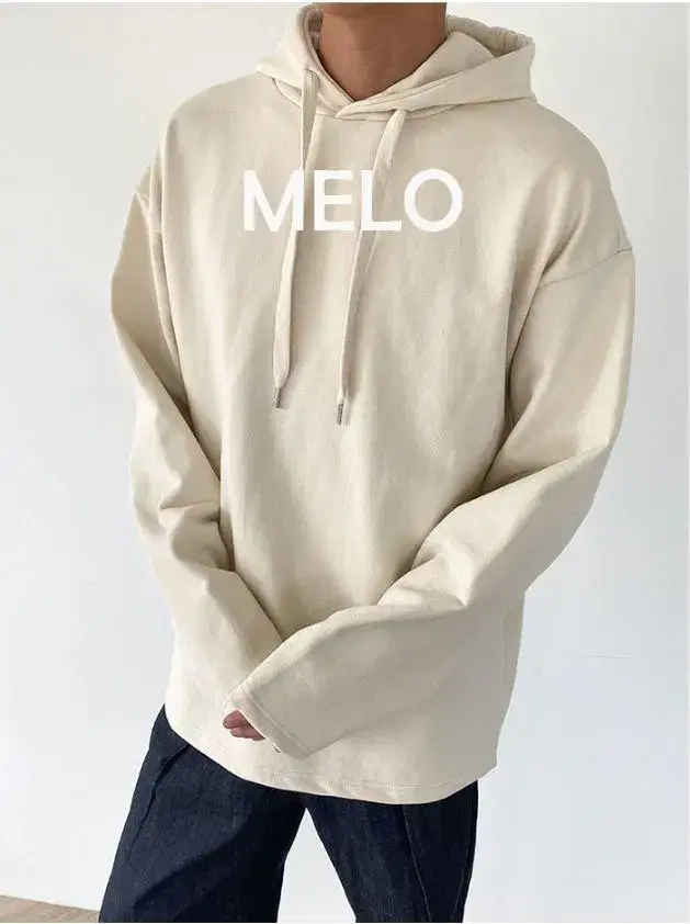 Melo (Slow Archive) Minimalist Heavy Cotton Hoodie L