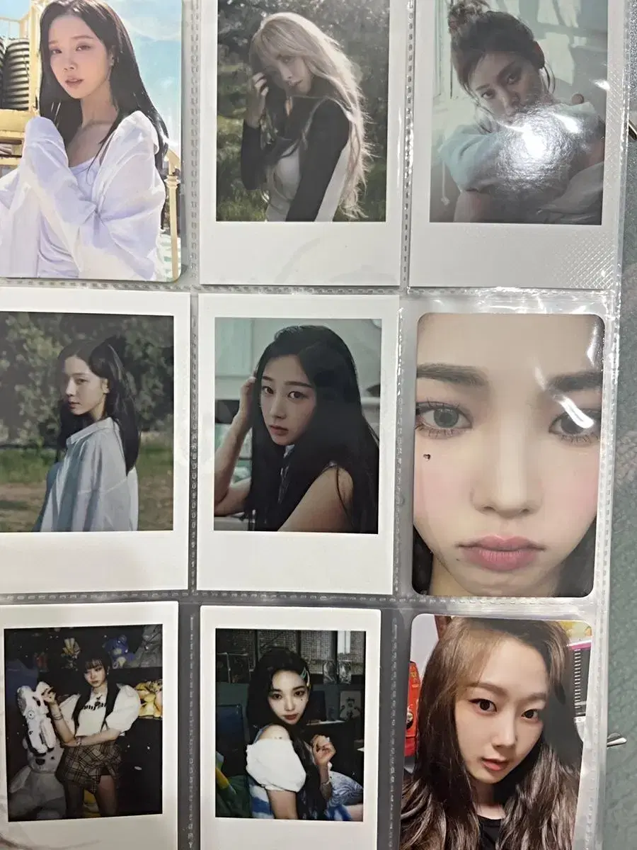 Aespa photocard/polaroid transfers