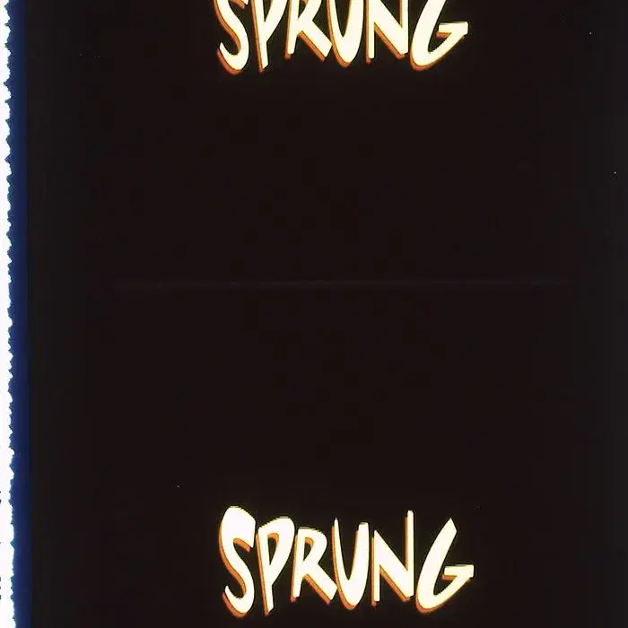 35mm 극장상영용 예고 영화필름 스프렁  Sprung, 1997