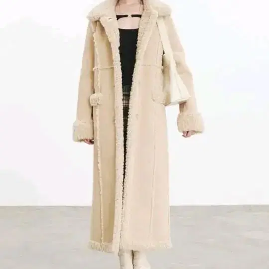 CURETTY C MUSTANG LONG COAT_BEIGE