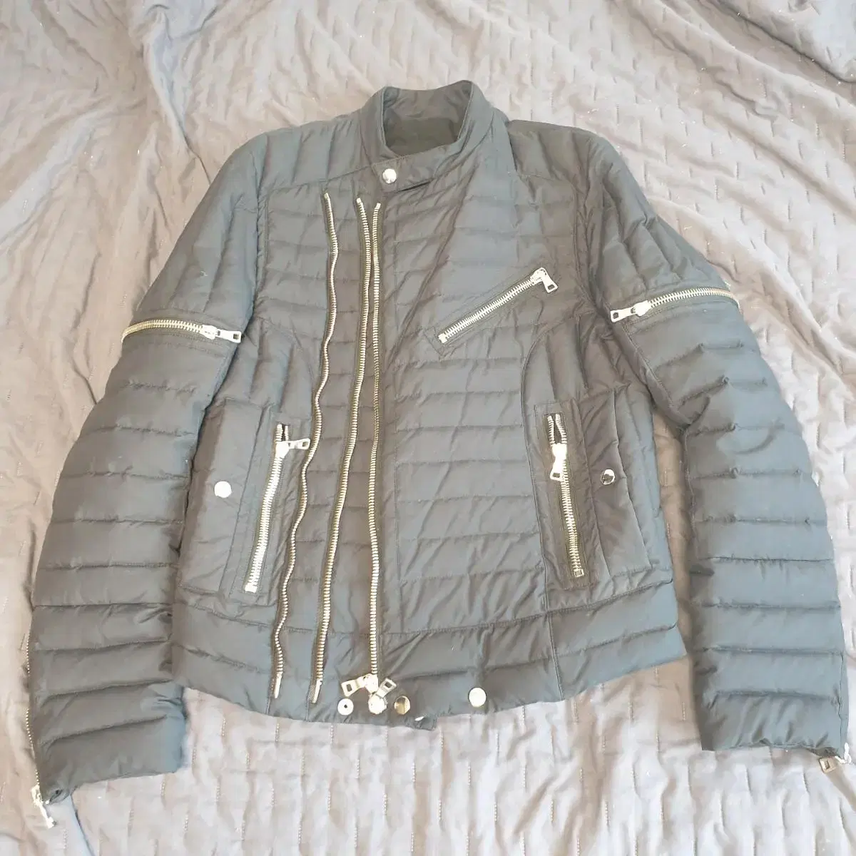 Balmain Biker Qualified Down Jacket