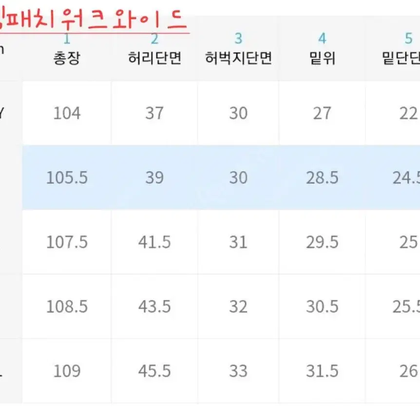 앤더슨벨 패치워크 데님 와이드 진 S