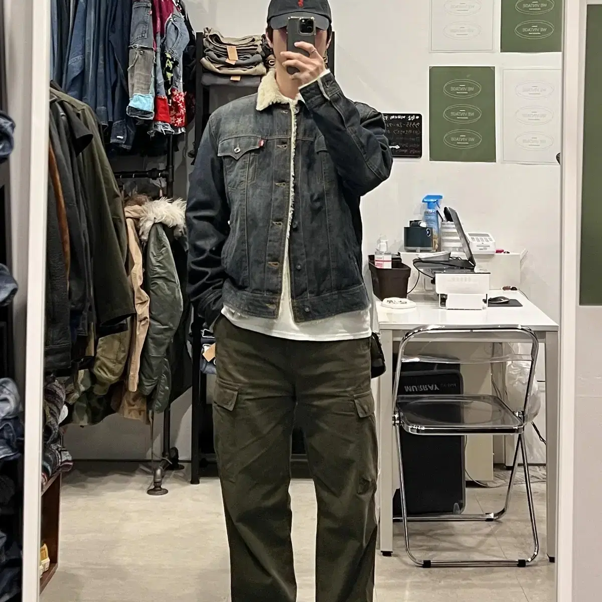 00s Levis 리바이스 쉐르파 데님 트러커 자켓