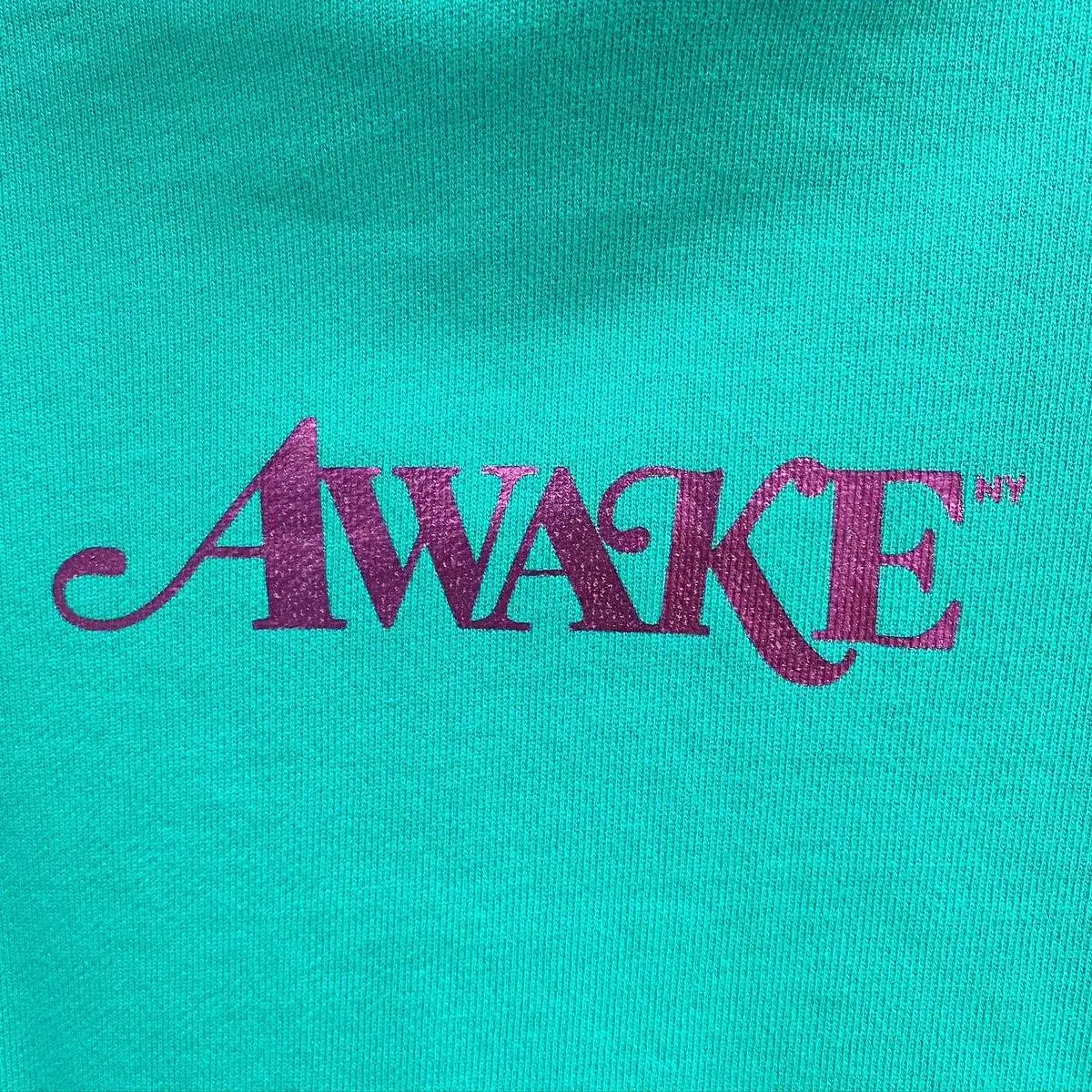 awake ny metallic foil logo hoodie 어웨이크