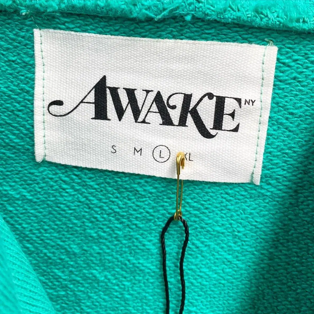 awake ny metallic foil logo hoodie 어웨이크