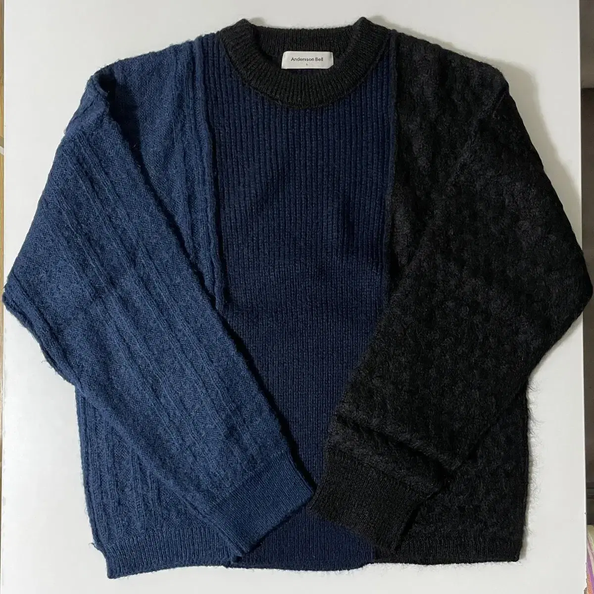 앤더슨벨 mohair sweater 모헤어 스웨터 니트 L size