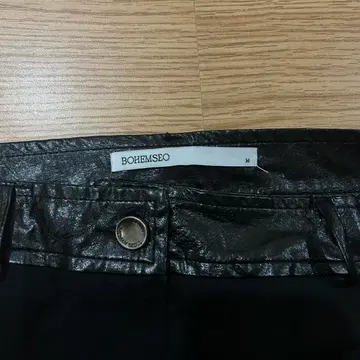 보헴서 스커트 LEATHER COTTON MIXED MINI SKIRT | 브랜드 중고거래 