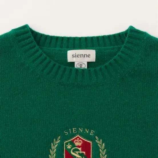 시엔느 Ponte Crew-neck Sweater Green(S)