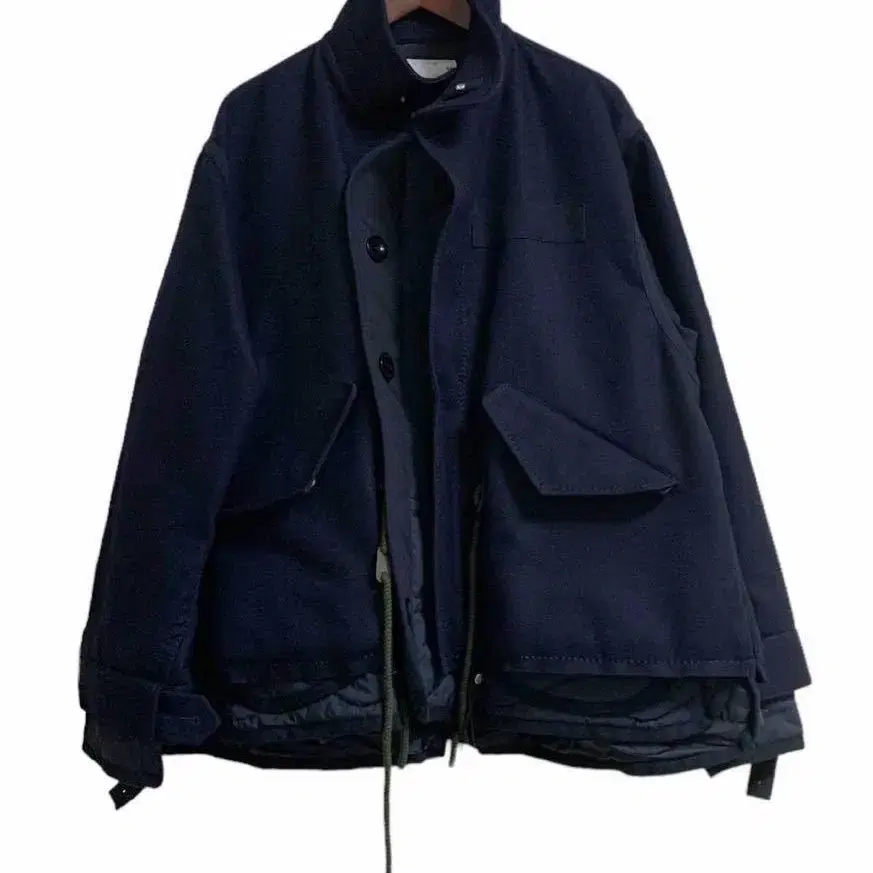 sacai 22fw wool melton jacket