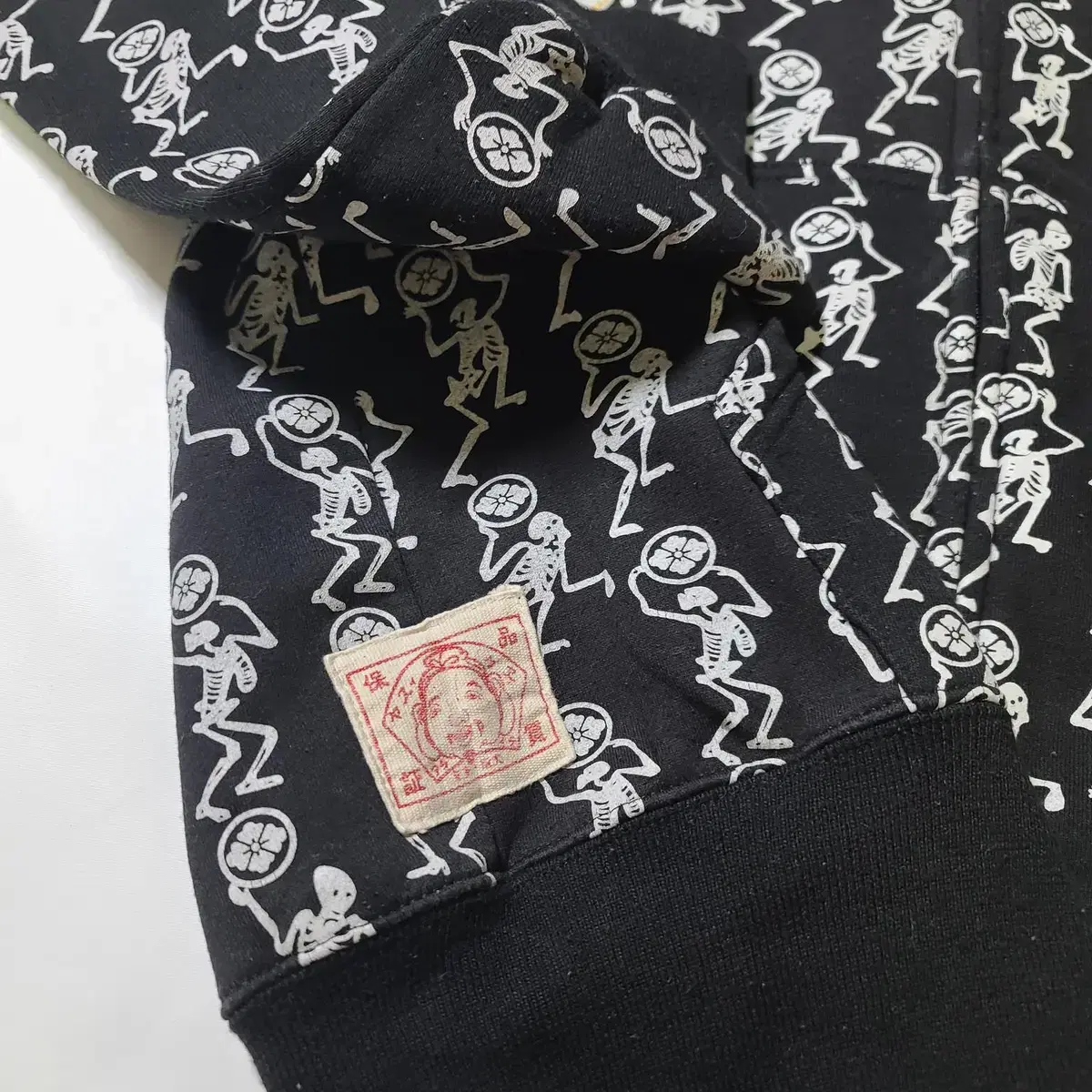 Evisu 에비수 빈티지 빅사이즈 블랙 후드집업(2XL)