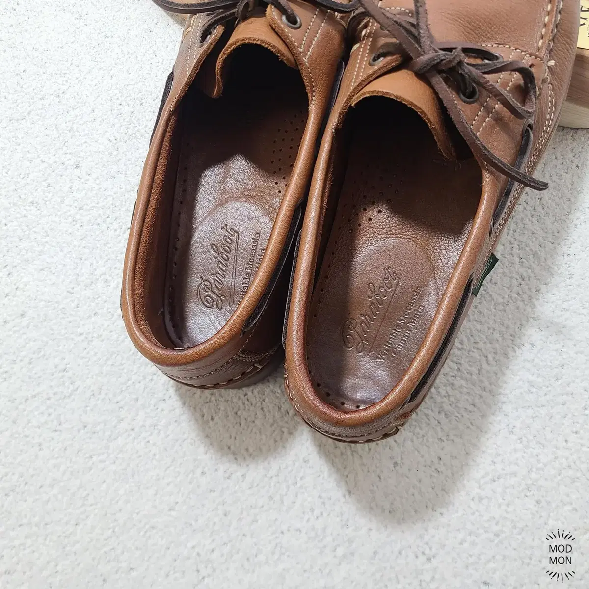 파라부트 바스 Tumbled Oak 아메리카 덱슈즈 UK8.5