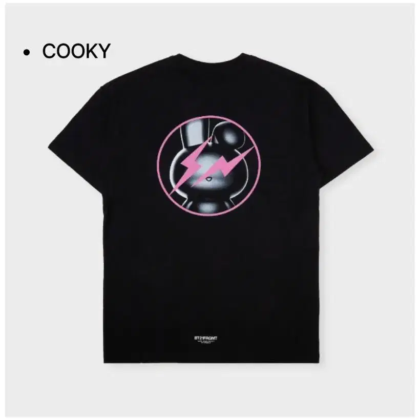 BT21 X FRAGMENT T-SHIRT BLACK COOKY(M)