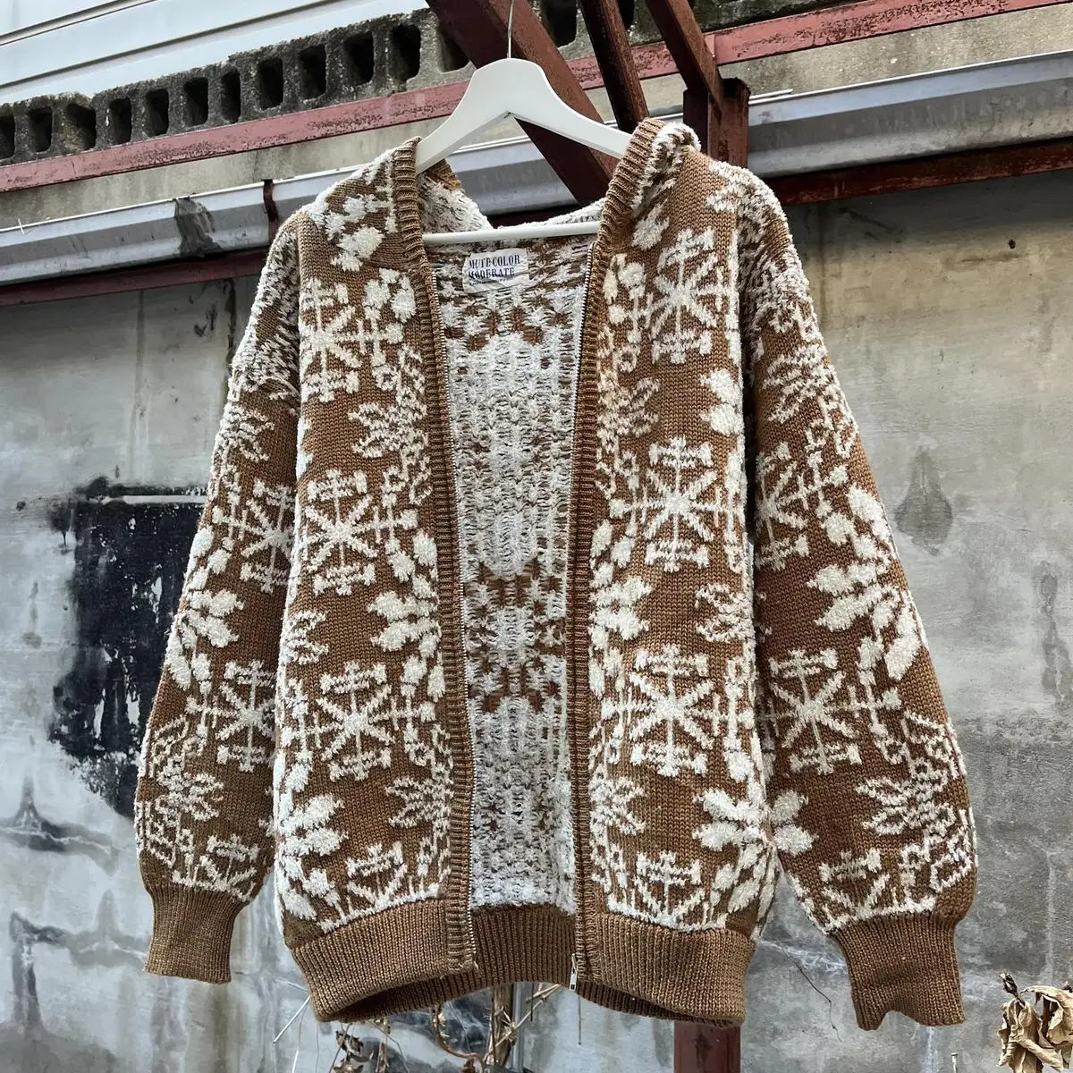 MUTE COLOR MODERATE knit hoodie (일본제)