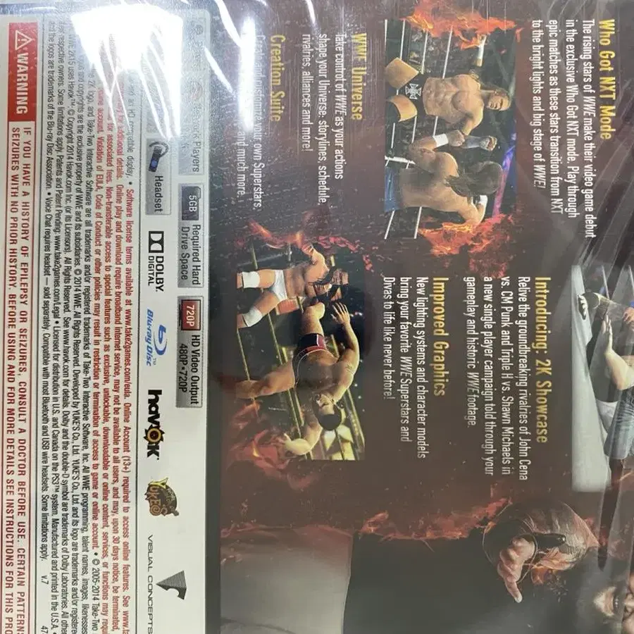 PS3 WWE 2K15 북미판 새제품