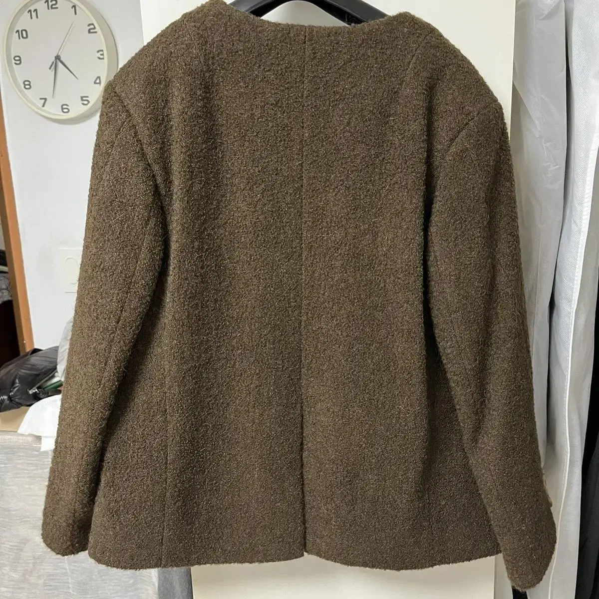 모우트 자켓 moat  V-NECK NOCOLLAR HALF JACKET